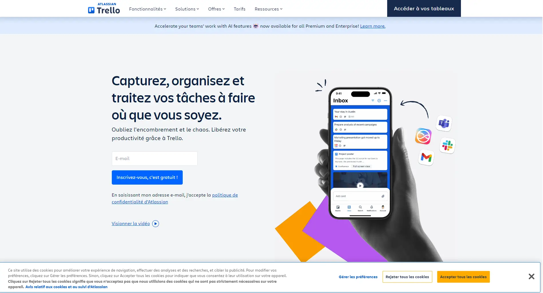 Tableau Trello illustrant la méthode Kanban pour freelances